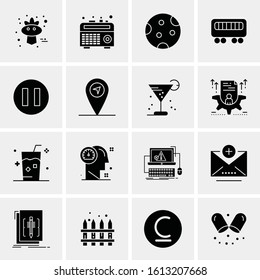 16 Business Universal Icons Vector. Creative Icon Illustration to use in web and Mobile Related project.