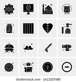 16 Business Universal Icons Vector. Creative Icon Illustration to use in web and Mobile Related project.