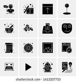 16 Business Universal Icons Vector. Creative Icon Illustration to use in web and Mobile Related project.