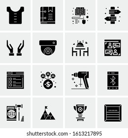 16 Business Universal Icons Vector. Creative Icon Illustration to use in web and Mobile Related project.