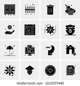 16 Business Universal Icons Vector. Creative Icon Illustration to use in web and Mobile Related project.