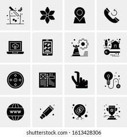 16 Business Universal Icons Vector. Creative Icon Illustration to use in web and Mobile Related project.