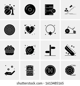 16 Business Universal Icons Vector. Creative Icon Illustration to use in web and Mobile Related project.