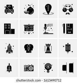 16 Business Universal Icons Vector. Creative Icon Illustration to use in web and Mobile Related project.