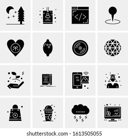 16 Business Universal Icons Vector. Creative Icon Illustration to use in web and Mobile Related project.