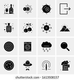 16 Business Universal Icons Vector. Creative Icon Illustration to use in web and Mobile Related project.