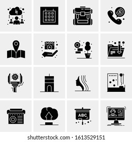 16 Business Universal Icons Vector. Creative Icon Illustration to use in web and Mobile Related project.
