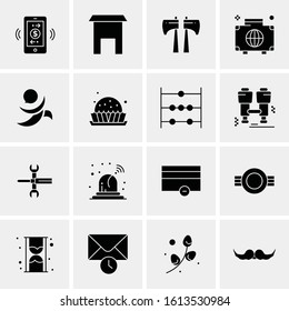 16 Business Universal Icons Vector. Creative Icon Illustration to use in web and Mobile Related project.
