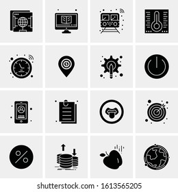 16 Business Universal Icons Vector. Creative Icon Illustration to use in web and Mobile Related project.