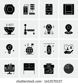16 Business Universal Icons Vector. Creative Icon Illustration to use in web and Mobile Related project.