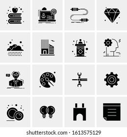 16 Business Universal Icons Vector. Creative Icon Illustration to use in web and Mobile Related project.