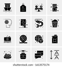 16 Business Universal Icons Vector. Creative Icon Illustration to use in web and Mobile Related project.