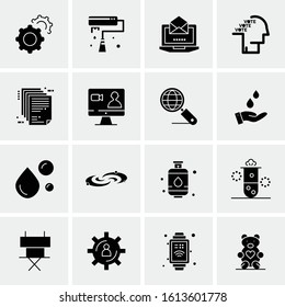 16 Business Universal Icons Vector. Creative Icon Illustration to use in web and Mobile Related project.