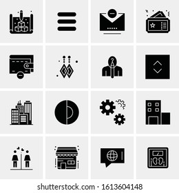 16 Business Universal Icons Vector. Creative Icon Illustration to use in web and Mobile Related project.