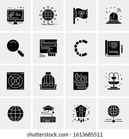 16 Business Universal Icons Vector. Creative Icon Illustration to use in web and Mobile Related project.