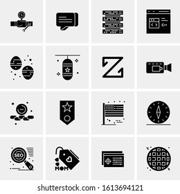 16 Business Universal Icons Vector. Creative Icon Illustration to use in web and Mobile Related project.