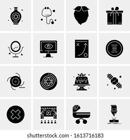 16 Business Universal Icons Vector. Creative Icon Illustration to use in web and Mobile Related project.