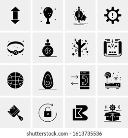 16 Business Universal Icons Vector. Creative Icon Illustration to use in web and Mobile Related project.