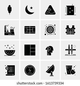 16 Business Universal Icons Vector. Creative Icon Illustration to use in web and Mobile Related project.