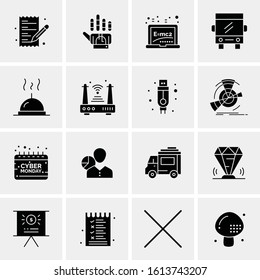 16 Business Universal Icons Vector. Creative Icon Illustration to use in web and Mobile Related project.