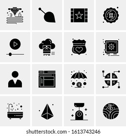 16 Business Universal Icons Vector. Creative Icon Illustration to use in web and Mobile Related project.