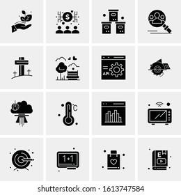 16 Business Universal Icons Vector. Creative Icon Illustration to use in web and Mobile Related project.