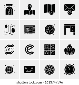 16 Business Universal Icons Vector. Creative Icon Illustration to use in web and Mobile Related project.