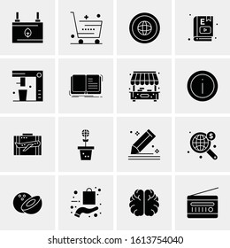 16 Business Universal Icons Vector. Creative Icon Illustration to use in web and Mobile Related project.