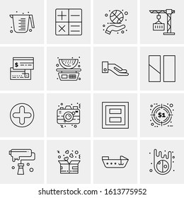 16 Business Universal Icons Vector. Creative Icon Illustration to use in web and Mobile Related project.