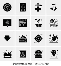 16 Business Universal Icons Vector. Creative Icon Illustration to use in web and Mobile Related project.