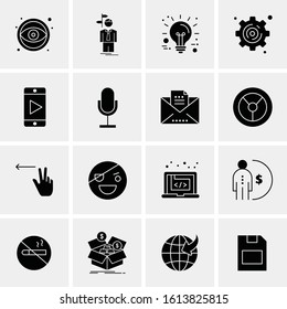 16 Business Universal Icons Vector. Creative Icon Illustration to use in web and Mobile Related project.