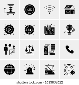 16 Business Universal Icons Vector. Creative Icon Illustration to use in web and Mobile Related project.