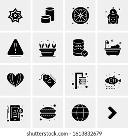 16 Business Universal Icons Vector. Creative Icon Illustration to use in web and Mobile Related project.