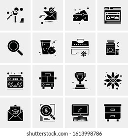 16 Business Universal Icons Vector. Creative Icon Illustration to use in web and Mobile Related project.