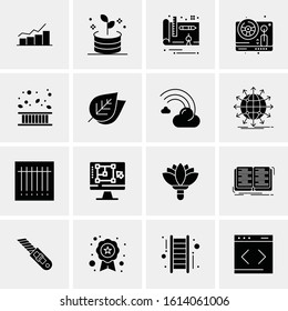 16 Business Universal Icons Vector. Creative Icon Illustration to use in web and Mobile Related project.