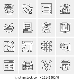 16 Business Universal Icons Vector. Creative Icon Illustration to use in web and Mobile Related project.