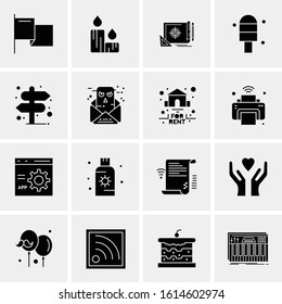 16 Business Universal Icons Vector. Creative Icon Illustration to use in web and Mobile Related project.