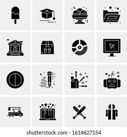 16 Business Universal Icons Vector. Creative Icon Illustration to use in web and Mobile Related project.