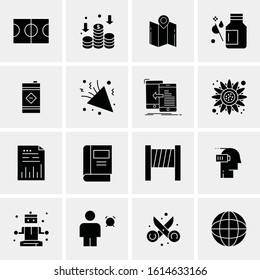 16 Business Universal Icons Vector. Creative Icon Illustration to use in web and Mobile Related project.