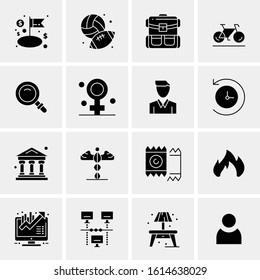 16 Business Universal Icons Vector. Creative Icon Illustration to use in web and Mobile Related project.