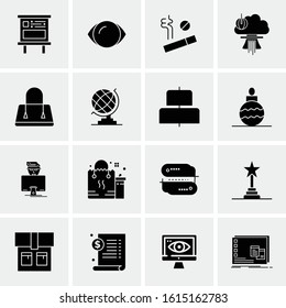 16 Business Universal Icons Vector. Creative Icon Illustration to use in web and Mobile Related project.