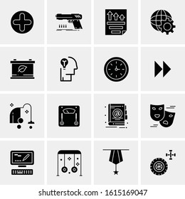 16 Business Universal Icons Vector. Creative Icon Illustration to use in web and Mobile Related project.