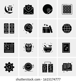 16 Business Universal Icons Vector. Creative Icon Illustration to use in web and Mobile Related project.