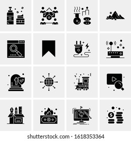16 Business Universal Icons Vector. Creative Icon Illustration to use in web and Mobile Related project.