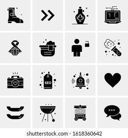 16 Business Universal Icons Vector. Creative Icon Illustration to use in web and Mobile Related project.