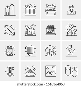16 Business Universal Icons Vector. Creative Icon Illustration to use in web and Mobile Related project.
