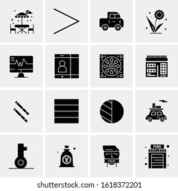 16 Business Universal Icons Vector. Creative Icon Illustration to use in web and Mobile Related project.
