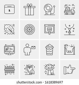 16 Business Universal Icons Vector. Creative Icon Illustration to use in web and Mobile Related project.