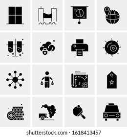 16 Business Universal Icons Vector. Creative Icon Illustration to use in web and Mobile Related project.