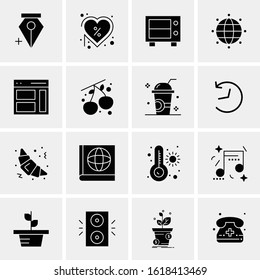 16 Business Universal Icons Vector. Creative Icon Illustration to use in web and Mobile Related project.